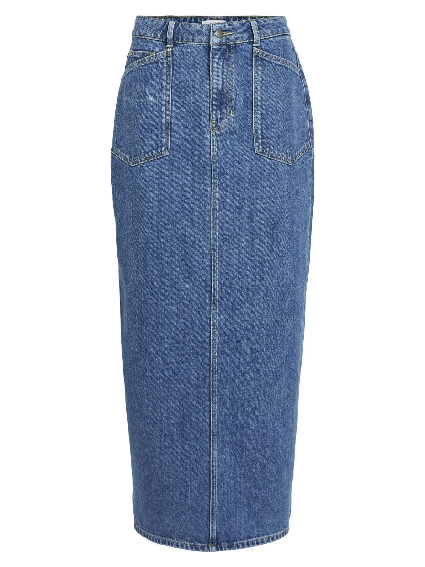 OBJECT Kjolar*DENIM PENNKJOL Medium Blue Denim