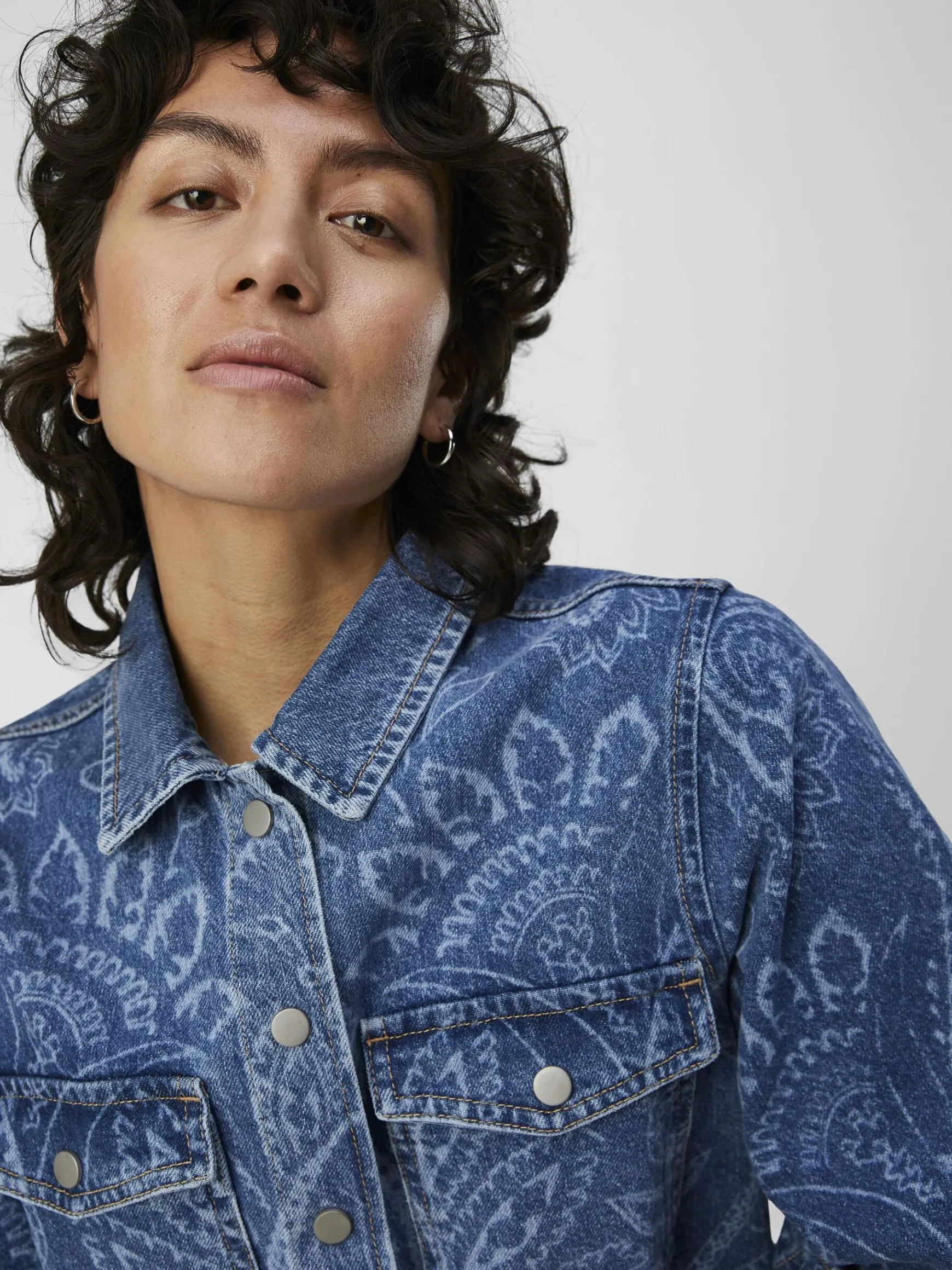 OBJECT Klänningar*DENIM SKJORTKLÄNNING Medium Blue Denim