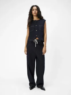 OBJECT Toppar|Ytterkläder*DENIM VÄST Dark Blue Denim