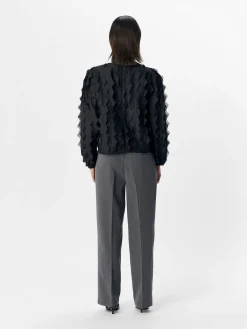 OBJECT Toppar*DETALJERAD BLUS Black