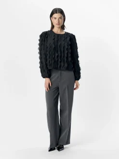 OBJECT Toppar*DETALJERAD BLUS Black