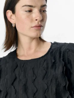 OBJECT Toppar*DETALJERAD BLUS Black