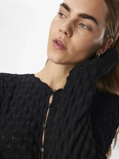 OBJECT Cardigans*DETALJERAD KOFTA Black