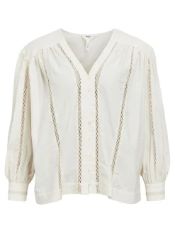 OBJECT Skjortor|Toppar*DETALJERAD SKJORTA White Sand