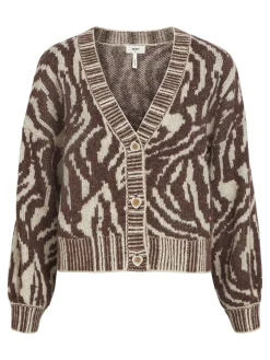 OBJECT Cardigans*DJURMÖNSTER KOFTA Bitter Chocolate