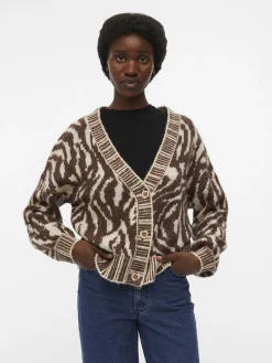 OBJECT Cardigans*DJURMÖNSTER KOFTA Bitter Chocolate