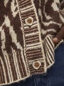 OBJECT Cardigans*DJURMÖNSTER KOFTA Bitter Chocolate