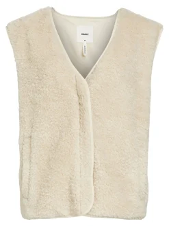 OBJECT Ytterkläder*FLEECE VÄST Sandshell