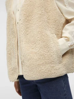 OBJECT Ytterkläder*FLEECE VÄST Sandshell