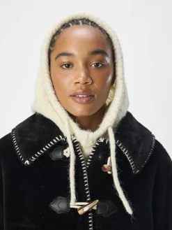 OBJECT Accessoarer*FLÄTSTICKAD BALACLAVA Sandshell
