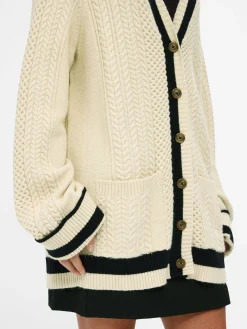 OBJECT Cardigans*FLÄTSTICKAD KOFTA Sandshell