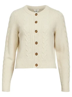 OBJECT Cardigans*FLÄTSTICKAD KOFTA Sandshell