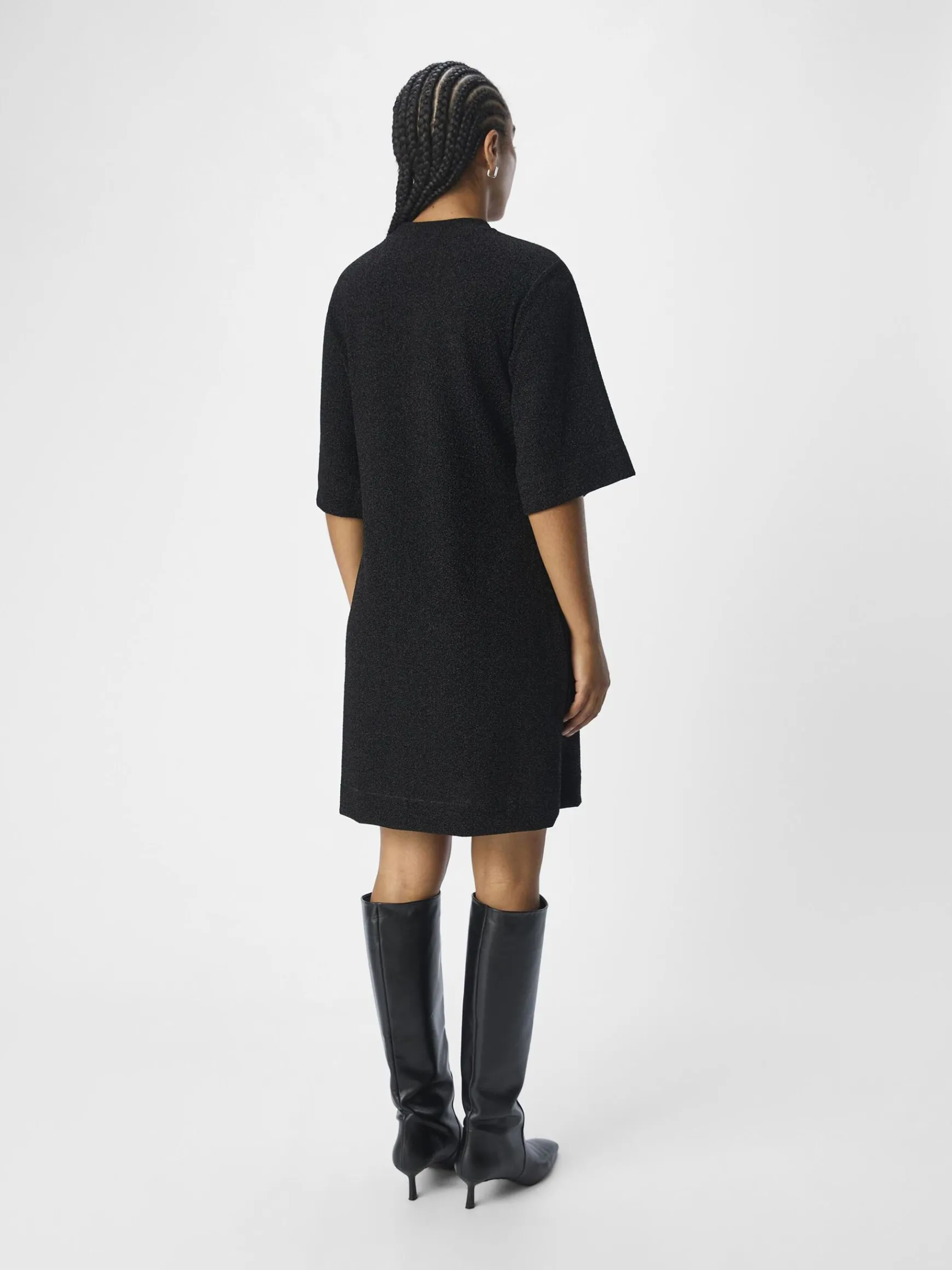 OBJECT Klänningar*GLITTRIG KORT KLÄNNING Black
