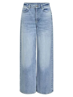 OBJECT Basic|Jeans*HÖG MIDJA LOOSE FIT-JEANS Medium Blue Denim