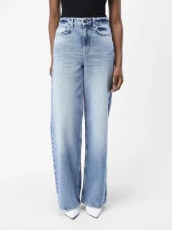 OBJECT Basic|Jeans*HÖG MIDJA LOOSE FIT-JEANS Medium Blue Denim