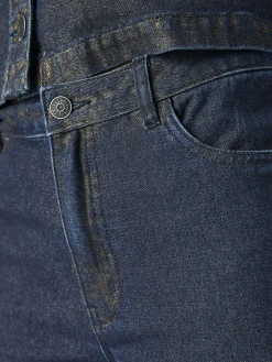OBJECT Jeans|Byxor*HÖG MIDJA LOOSE FIT-JEANS Dark Blue Denim