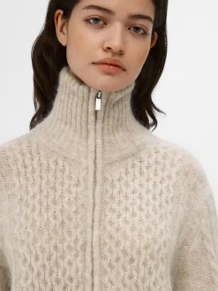 OBJECT Cardigans*HÖGHALSAD STICKAD KOFTA Sandshell