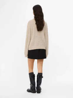 OBJECT Cardigans*HÖGHALSAD STICKAD KOFTA Sandshell