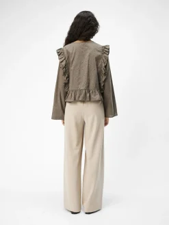 OBJECT Skjortor|Toppar*JACQUARD BLUS Morel