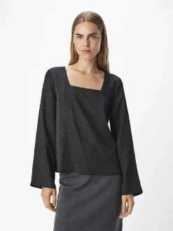 OBJECT Toppar|Skjortor*JACQUARD TOPP Black