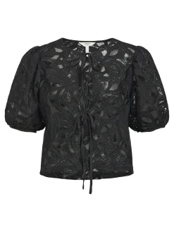 OBJECT Toppar*KNYTNING FRAM BLUS Black