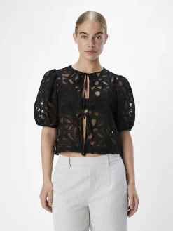 OBJECT Toppar*KNYTNING FRAM BLUS Black