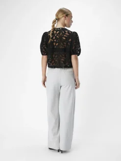 OBJECT Toppar*KNYTNING FRAM BLUS Black