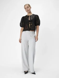OBJECT Toppar*KNYTNING FRAM BLUS Black
