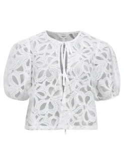 OBJECT Toppar*KNYTNING FRAM BLUS Cloud Dancer