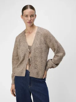 OBJECT Cardigans*KNYTNING FRAM KOFTA Desert Taupe