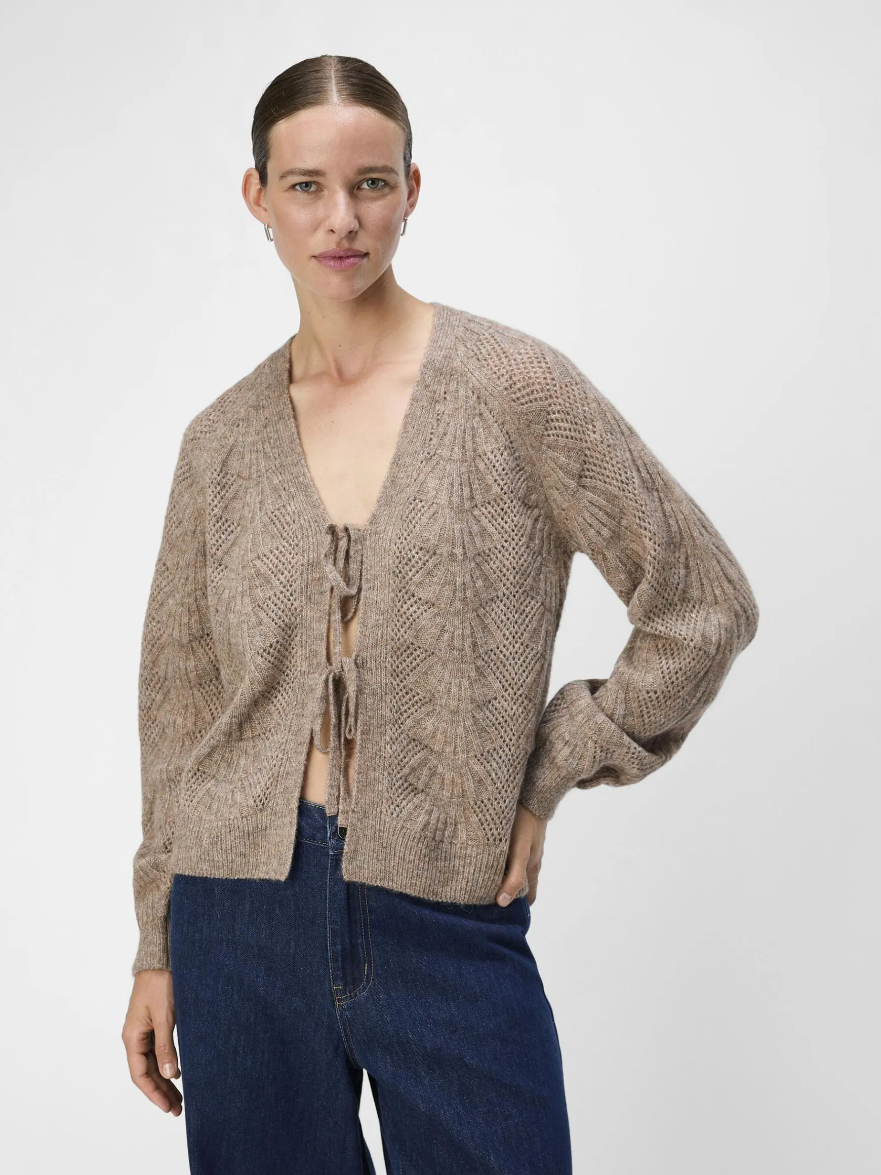 OBJECT Cardigans*KNYTNING FRAM KOFTA Desert Taupe