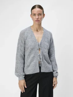 OBJECT Cardigans*KNYTNING FRAM KOFTA Medium Grey Melange