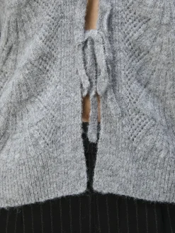 OBJECT Cardigans*KNYTNING FRAM KOFTA Medium Grey Melange