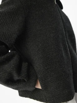 OBJECT Ytterkläder*KORT JACKA Dark Grey Melange