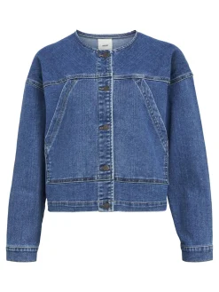 OBJECT Ytterkläder*KORT JEANSJACKA Medium Blue Denim