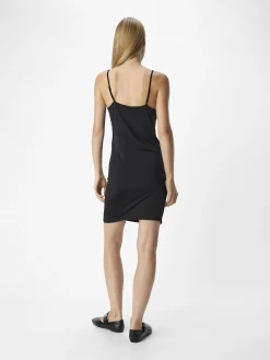 OBJECT Basic|Klänningar*KORTKORT SLIP-KLÄNNING Black