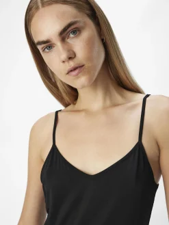 OBJECT Basic|Klänningar*KORTKORT SLIP-KLÄNNING Black
