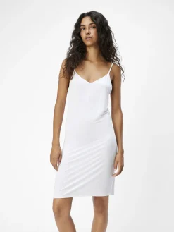 OBJECT Basic|Klänningar*KORTKORT SLIP-KLÄNNING White