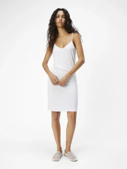 OBJECT Basic|Klänningar*KORTKORT SLIP-KLÄNNING White