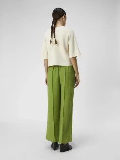 OBJECT Cardigans|Toppar*KORTÄRMAD STICKAD KOFTA Sandshell