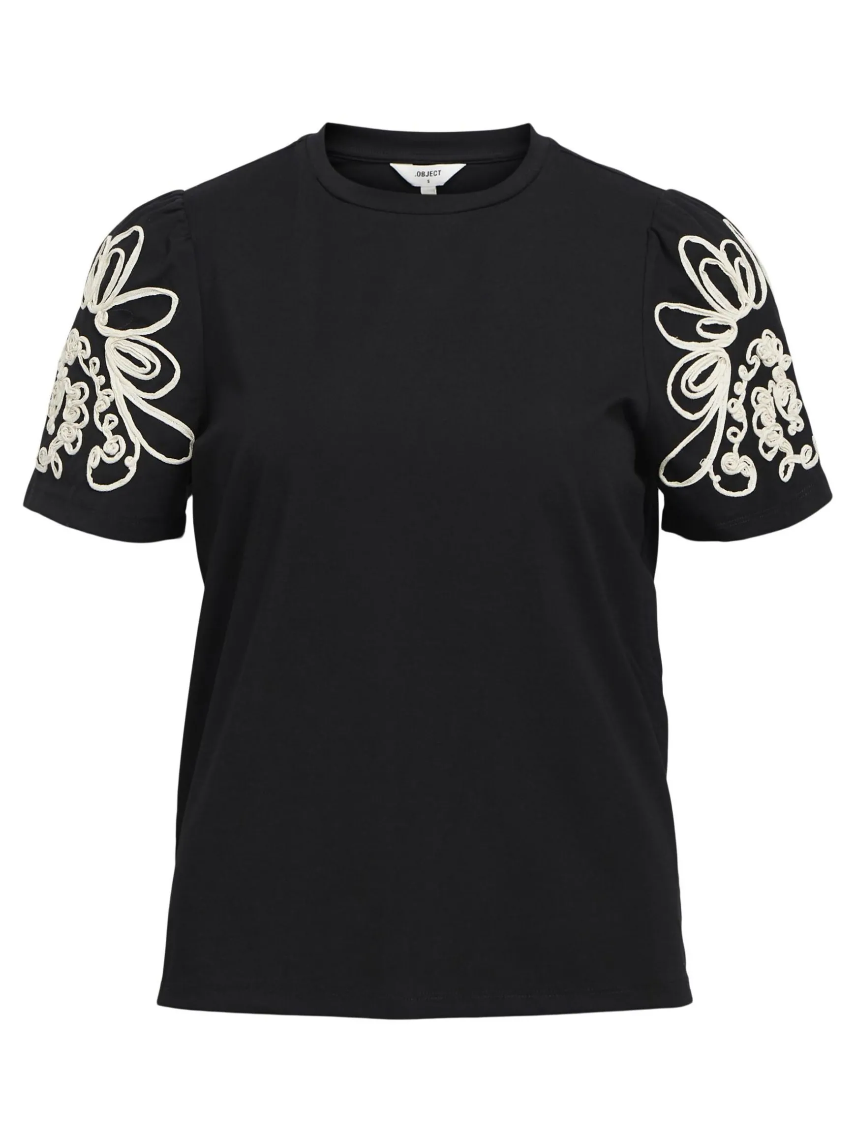 OBJECT Toppar*KORTÄRMAD TOPP Black