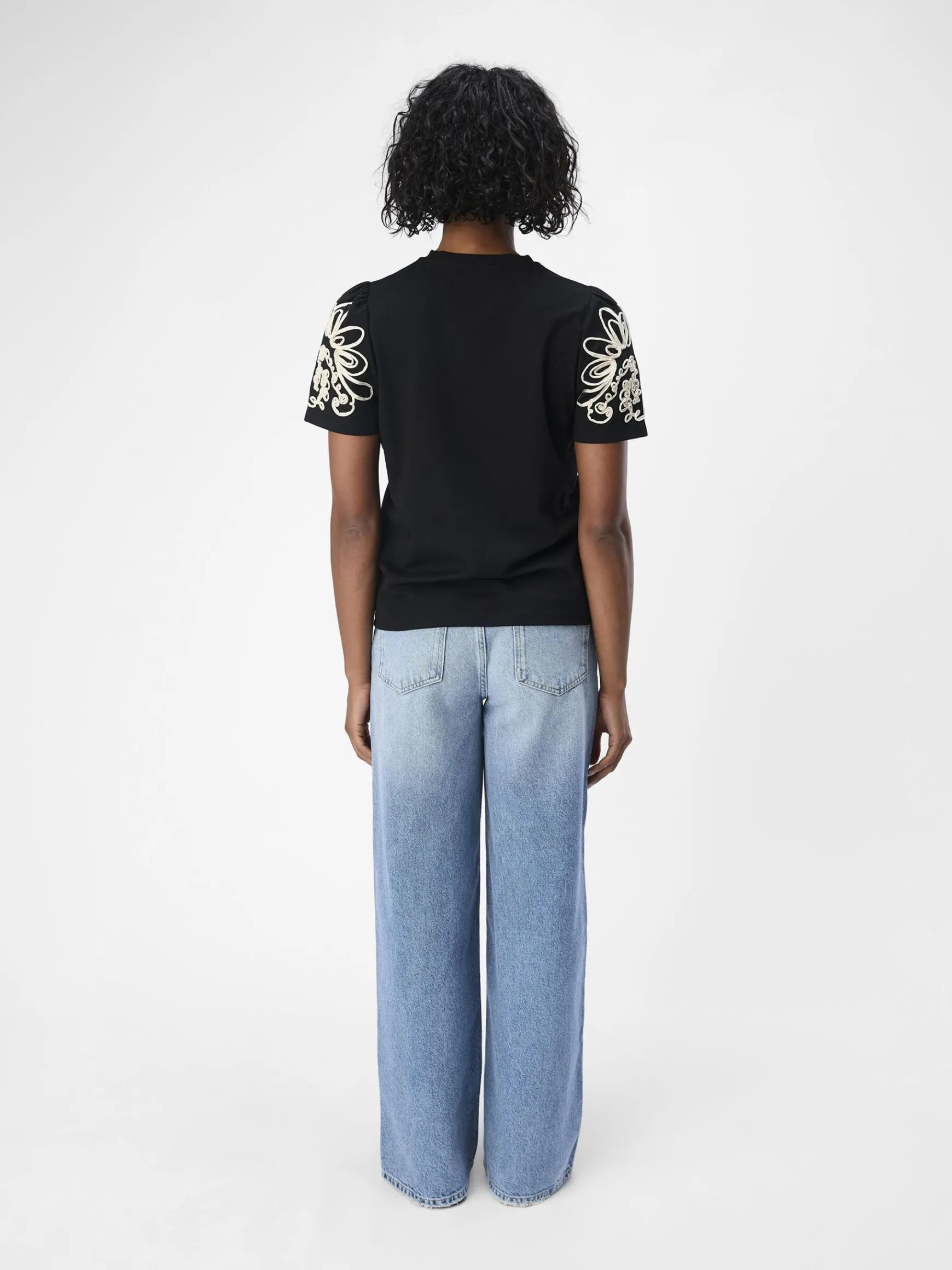 OBJECT Toppar*KORTÄRMAD TOPP Black