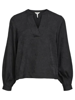 OBJECT Skjortor|Toppar*KRINKLAD BLUS Black
