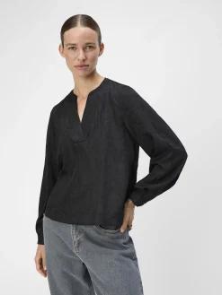 OBJECT Skjortor|Toppar*KRINKLAD BLUS Black