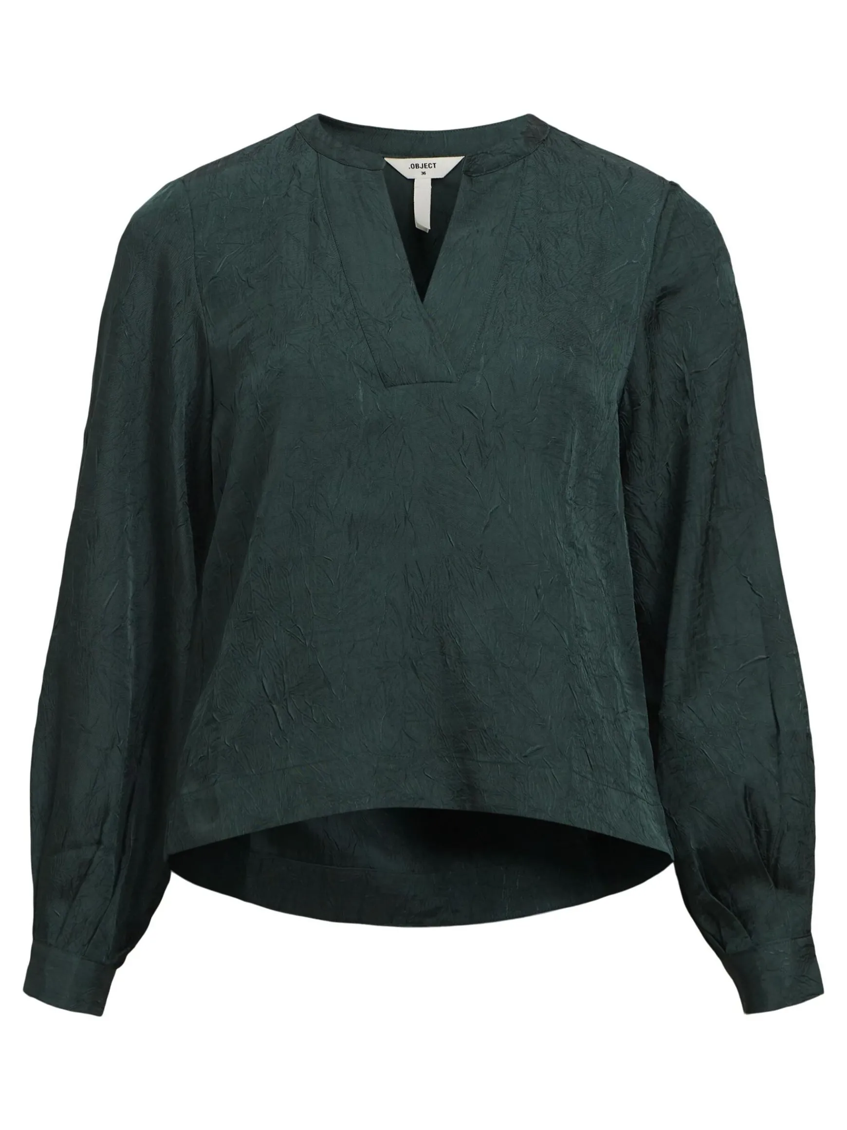OBJECT Skjortor|Toppar*KRINKLAD BLUS Pine Grove