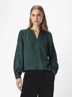 OBJECT Skjortor|Toppar*KRINKLAD BLUS Pine Grove