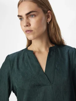 OBJECT Skjortor|Toppar*KRINKLAD BLUS Pine Grove