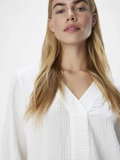 OBJECT Toppar*KRINKLAD BLUS Cloud Dancer