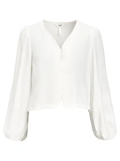 OBJECT Skjortor|Toppar*KRINKLAD SKJORTA White