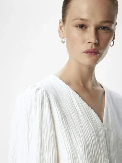 OBJECT Skjortor|Toppar*KRINKLAD SKJORTA White